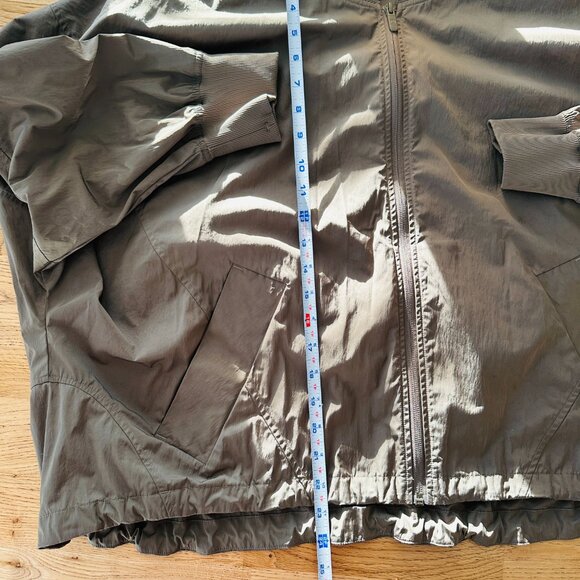 Lululemon Olive Green Bomber Cinch Hem Jacket Sz L (read description!) - Picture 9 of 14